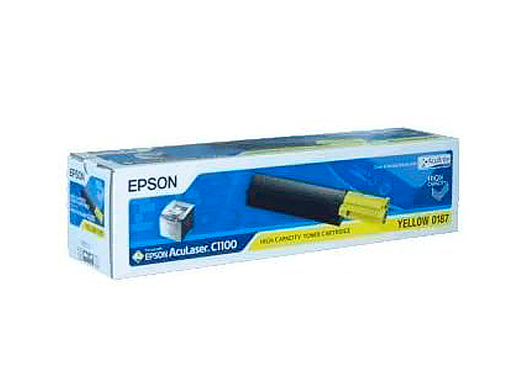 TONER LASER EPSON S050187 C13S050187 COULEUR JAUNE HAUTE CAPACITÉ 4000P