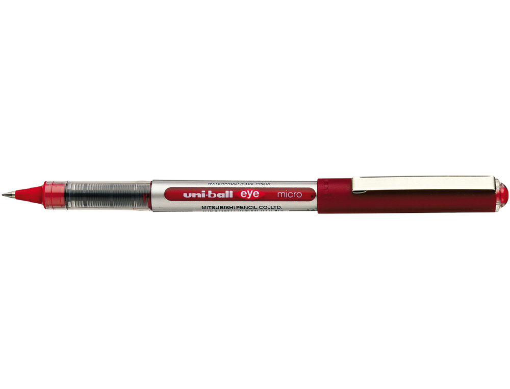 ROLLER UNIBALL UB-150 EYE CRITURE FINE 0.3MM DOUBLE NIVEAU ENCRE LIQUIDE VISIBLE RGULATEUR DBIT COLORIS ROUGE