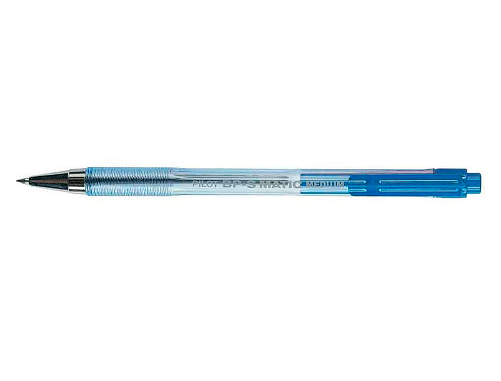 STYLO-BILLE PILOT BP-S MATIC CRITURE FINE 0.3MM 800M ENCRE CLASSIQUE RTRACTABLE CORPS TRANSLUCIDE RECHARGEABLE BLEU