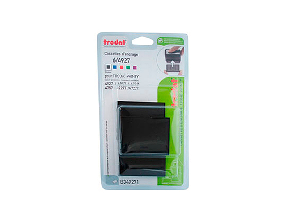 RECHARGE TAMPON TRODAT 4727/4927/4957/4927T NOIR BLISTER 3 UNITS