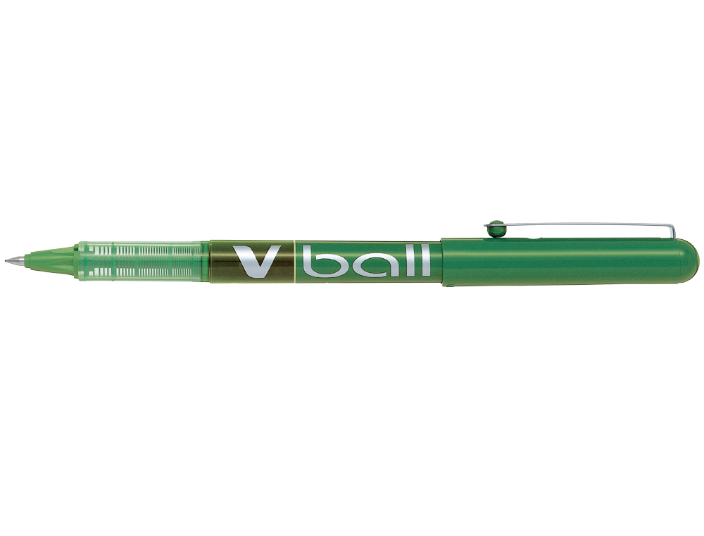 ROLLER PILOT VBALL 5 CRITURE FINE 0.3MM ENCRE LIQUIDE NIVEAU VISIBLE RGULATEUR DBIT CLIP MTAL COLORIS VERT