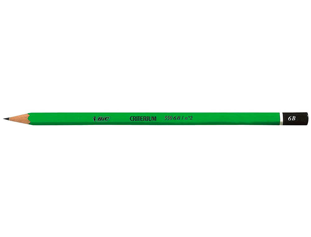 CRAYON GRAPHITE BIC CRITÉRIUM 550 3H BOIS HEXAGONAL TÊTE TREMPÉE BAGUÉE EXCELLENTE TAILLABILITÉ