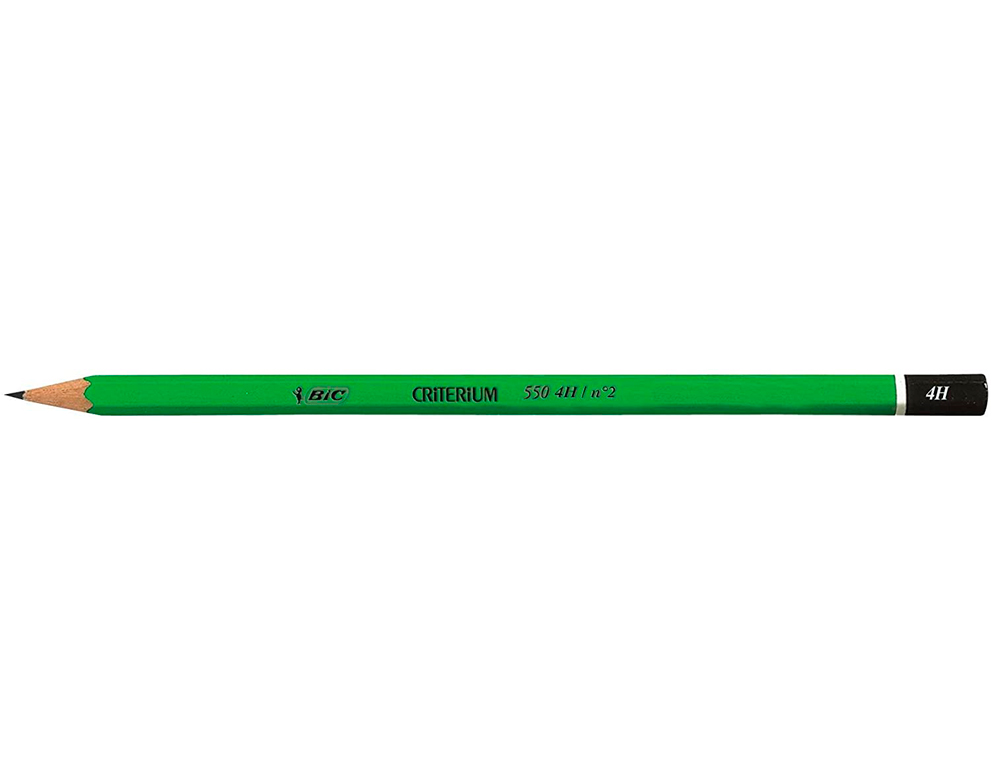 CRAYON GRAPHITE BIC CRITRIUM 550 4H BOIS HEXAGONAL TTE TREMPE BAGUE EXCELLENTE TAILLABILIT