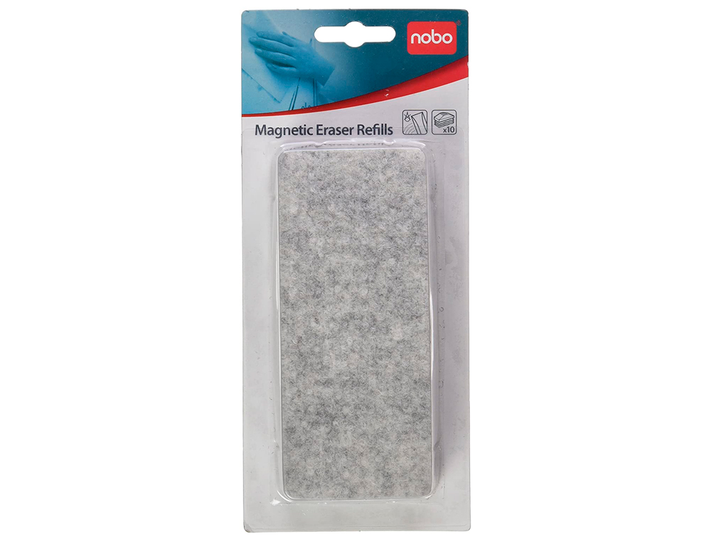 RECHARGE BROSSE EFFACEUR NOBO TABLEAU BLANC ERGONOMIQUE MAGNTIQUE JEU 10 RECHARGES
