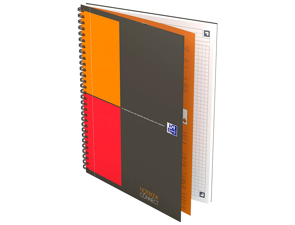CAHIER OXFORD NOTEBOOK RELIURE INTÉGRALE B5 17,6X25CM 160 PAGES 80G QUADRILLAGE 5MM