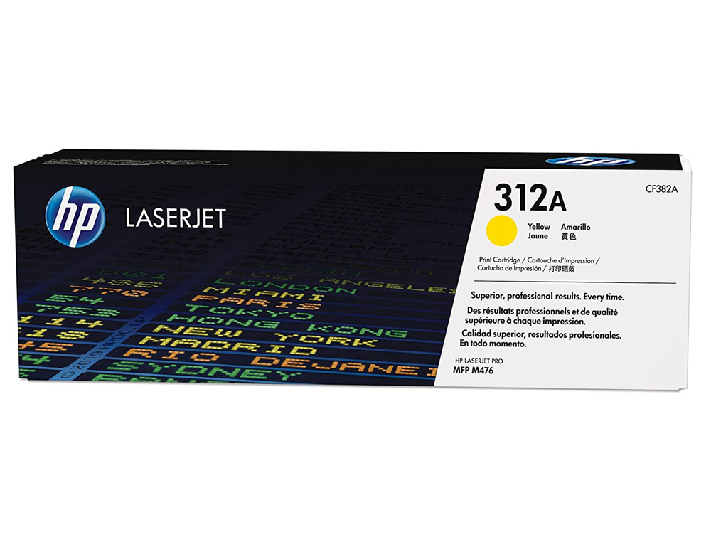 TONER LASER HP 312A CF382A POUR LASERJET PRO MFP M476 COULEUR JAUNE 2700P