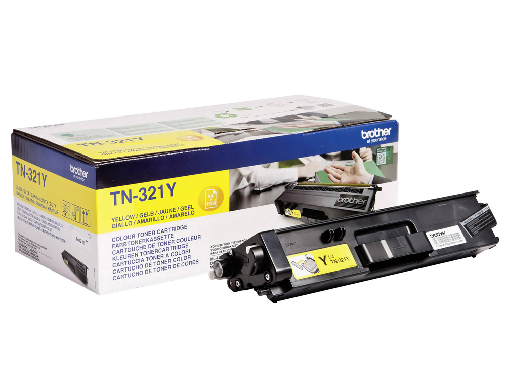 TONER LASER BROTHER TN321Y COULEUR JAUNE 1500P