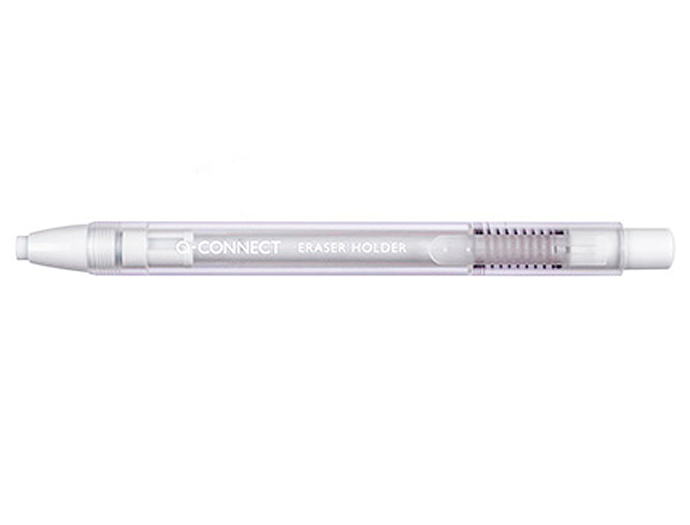 CRAYON-GOMME Q-CONNECT RTRACTABLE CORPS SOFT TRANSPARENT ET BLANC GOMME RONDE