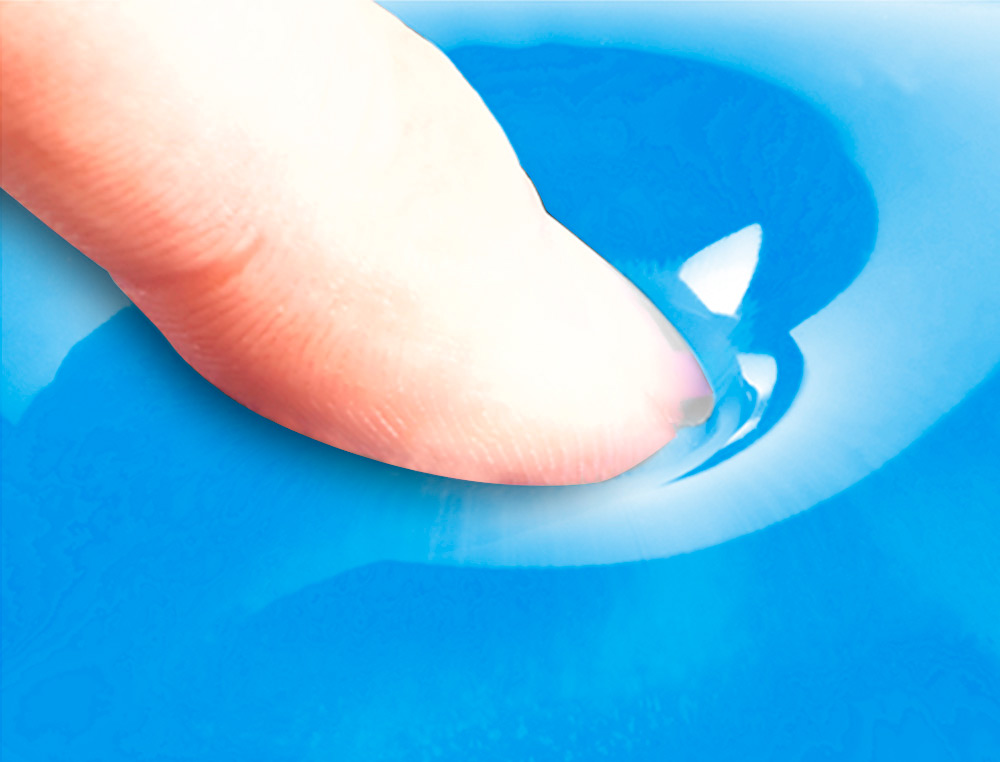 TAPIS SOURIS Q-CONNECT REPOSE-POIGNE GEL ET PVC      GRAND CONFORT FACILEMENT      NETTOYABLE COLORIS BLEU