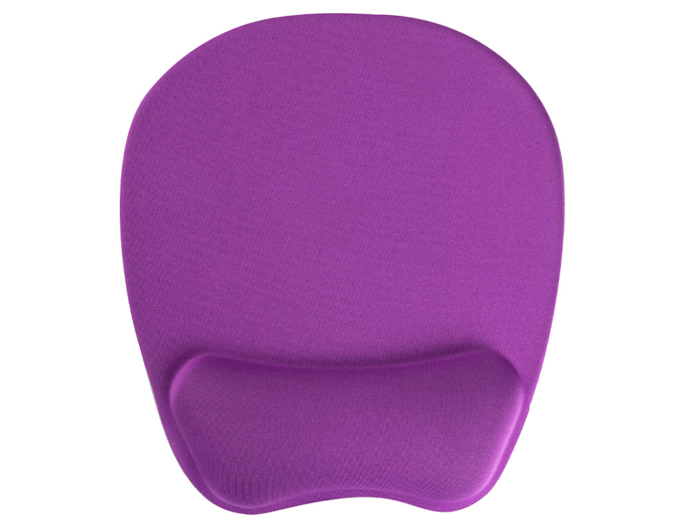 TAPIS SOURIS Q-CONNECT REPOSE-POIGNET ERGONOMIQUE MOUSSE GRAND CONFORT FACILEMENT NETTOYABLE COLORIS VIOLET