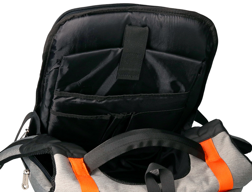 SACOCHE Q-CONNECT ORDINATEUR PORTABLE 18 POUCES POLYESTER  ETANCHE DIM. 460X170X310MM    COLORIS NOIR/GRIS