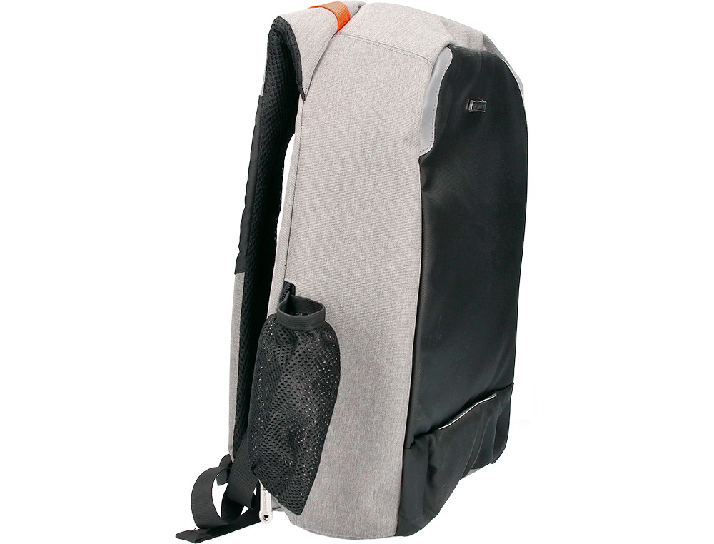 SACOCHE Q-CONNECT ORDINATEUR PORTABLE 18 POUCES POLYESTER  ETANCHE DIM. 460X170X310MM    COLORIS NOIR/GRIS