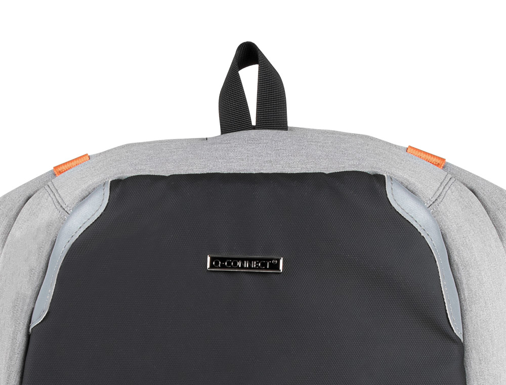 SACOCHE Q-CONNECT ORDINATEUR PORTABLE 18 POUCES POLYESTER  ETANCHE DIM. 460X170X310MM    COLORIS NOIR/GRIS