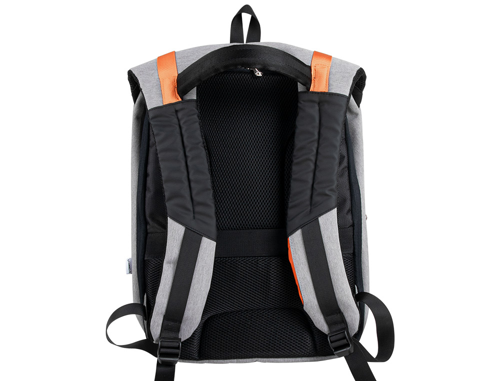 SACOCHE Q-CONNECT ORDINATEUR PORTABLE 18 POUCES POLYESTER  ETANCHE DIM. 460X170X310MM    COLORIS NOIR/GRIS
