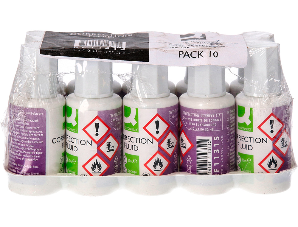 CORRECTEUR LIQUIDE Q-CONNECT APPLICATEUR EPONGE FLACON DE  20ML
