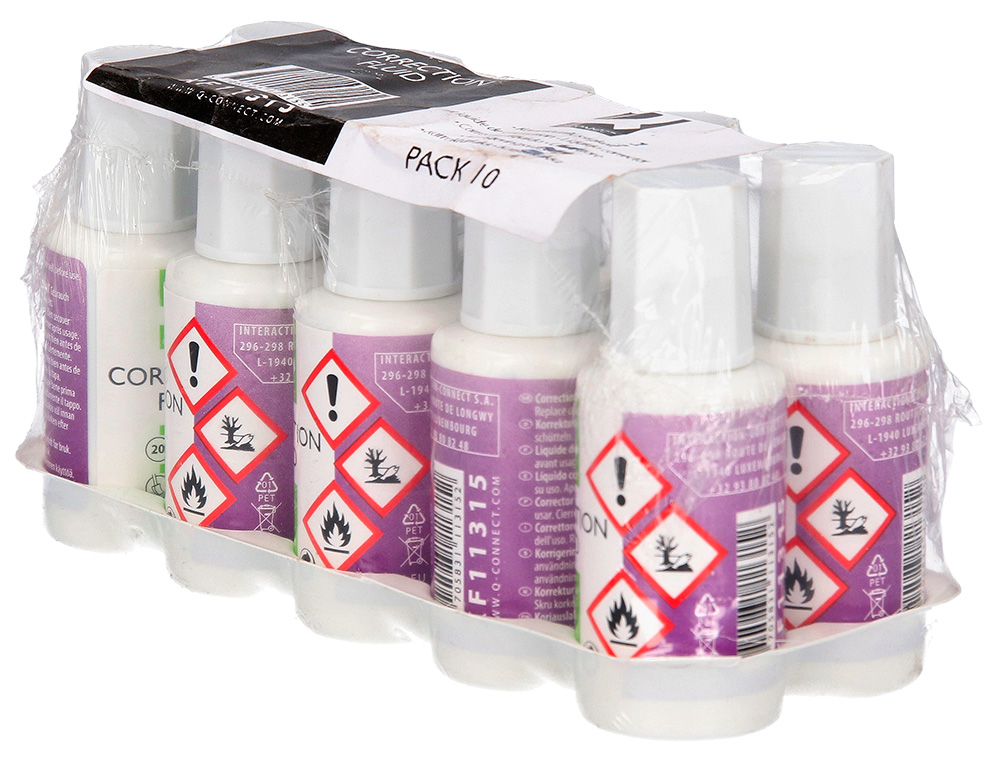 CORRECTEUR LIQUIDE Q-CONNECT APPLICATEUR EPONGE FLACON DE  20ML