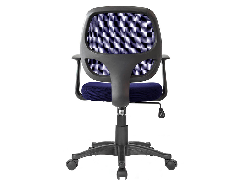 CHAISE BUREAU Q-CONNECT ROTATIVE BASE NYLON MAILLE    MAXIMUM SUPPORTE 120KG        870+120X550X590MM COLORIS BLEU
