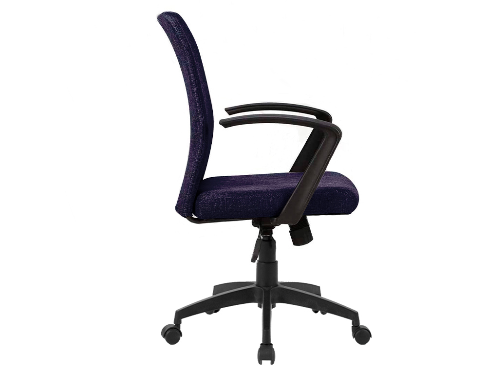 CHAISE BUREAU Q-CONNECT ROTATIVE BASE METAL TISSU MAXIMUM SUPPORTE 130KG 895+110X550X580MM COLORIS NOIR