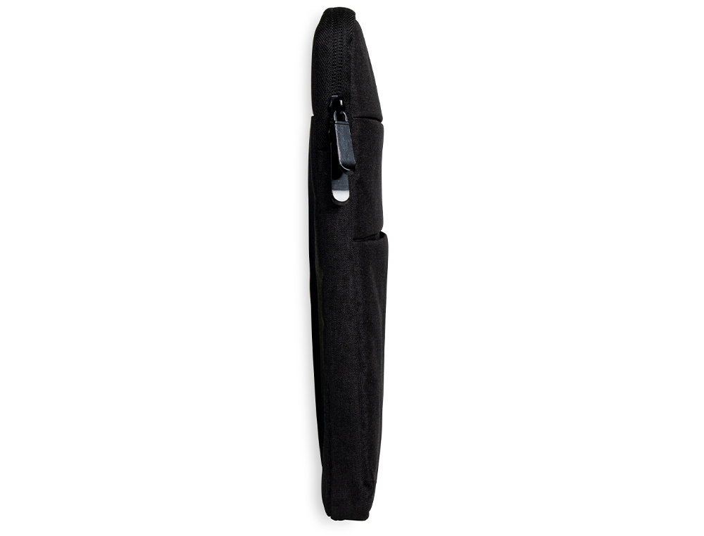 SACOCHE ORDINATEUR Q-CONNECT POIGNEES AMOVIBLES FERMETURE  ECLAIR COMPARTIMENTS EXTERIEURS 39X28X2CM NOIR