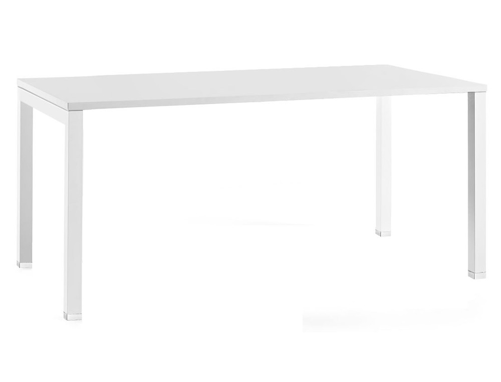BUREAU MT INTERNATIONAL PLATEAU BLANC MELAMINE 25MM   PIETEMENT ARCHE COLORIS BLANC 140X80CM