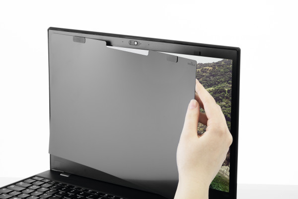 FILTRE CONFIDENTIALITE MAGNETIQUE DURABLE 12,5''     VISION CLAIRE FACE A L ECRAN  OBSCURE SUR LES COTES