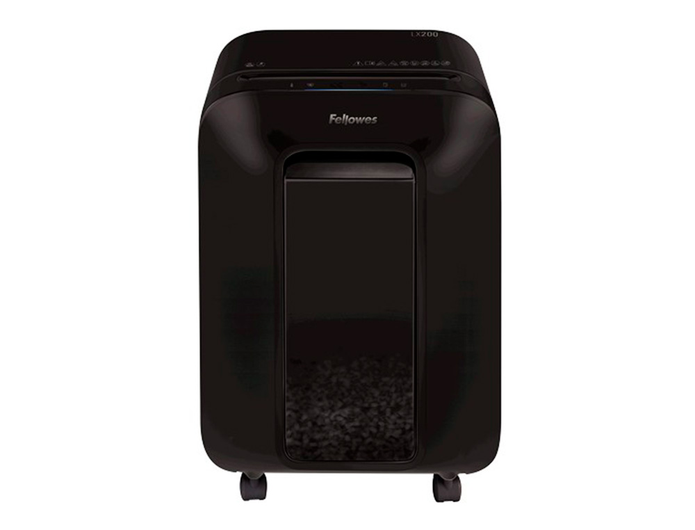 DESTRUCTEUR FELLOWES LX200 COUPE CROISEE 4X12MM 12F      AGRAFES TROMBONES CB SECURITE P-4 CORBEILLE 22L
