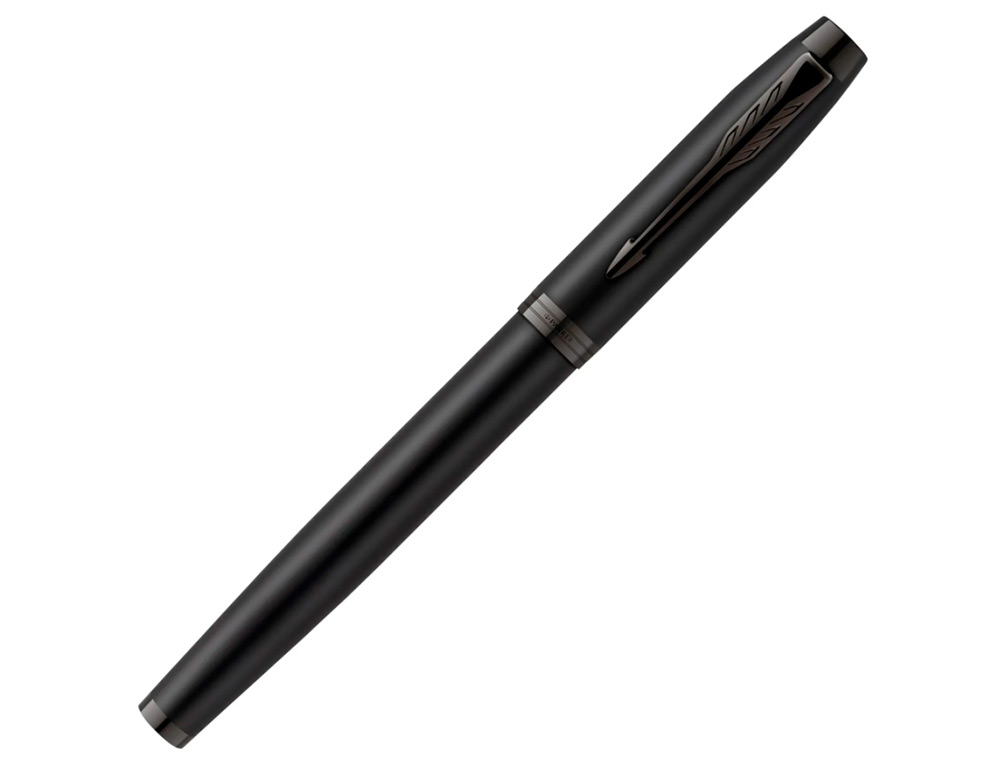 STYLO-PLUME PARKER IM SE MAT NOIR PLUME M ENCRE BLEUE      COFFRET CADEAU