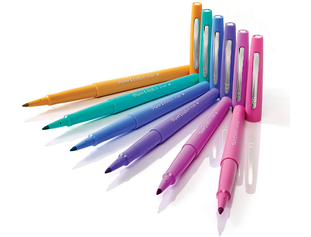 FEUTRE ECRITURE PAPER MATE FLAIR CANDY POP POINTE MOYENNE POCHETTE 16 UNITES ASSORTIES