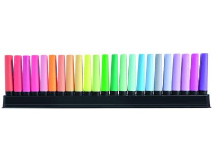 SURLIGNEUR STABILO BOSS ORIGINAL RECHARGEABLE POINTE  BISEAUTEE TRACE 2/5MM DESKSET 23 UNITES ASSORTIES