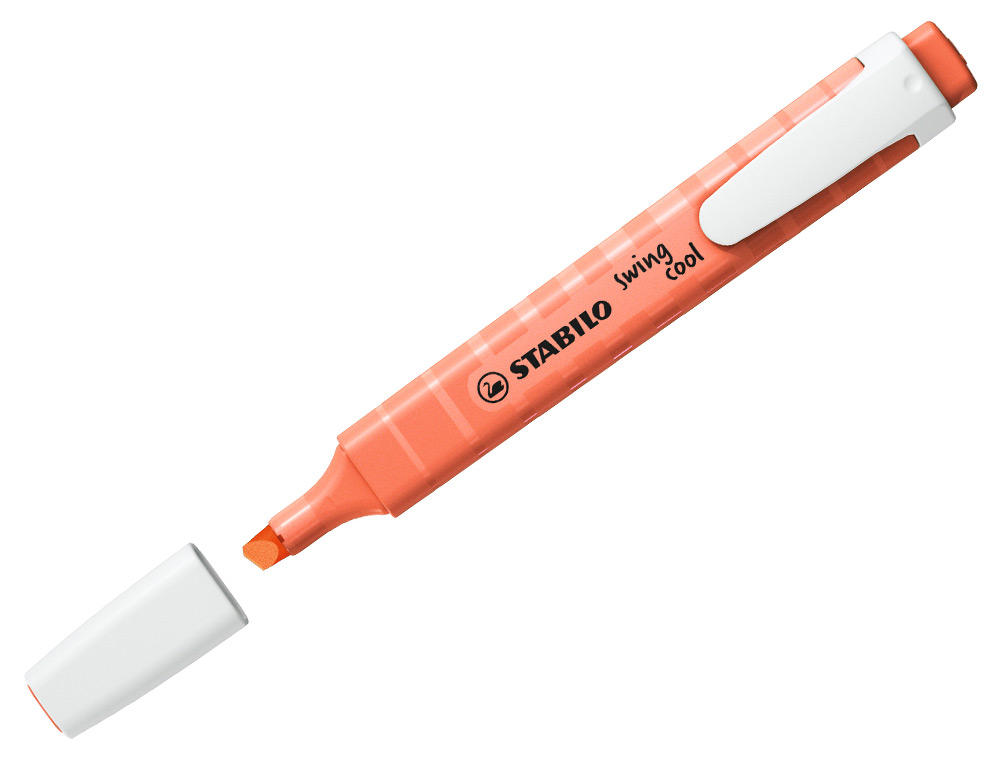 SURLIGNEUR STABILO SWING COOL PASTEL EDITION FORMAT STYLO   POINTE BISEAUTEE TRACE 1/4MM  CLIP COLORIS DOUCEUR DE