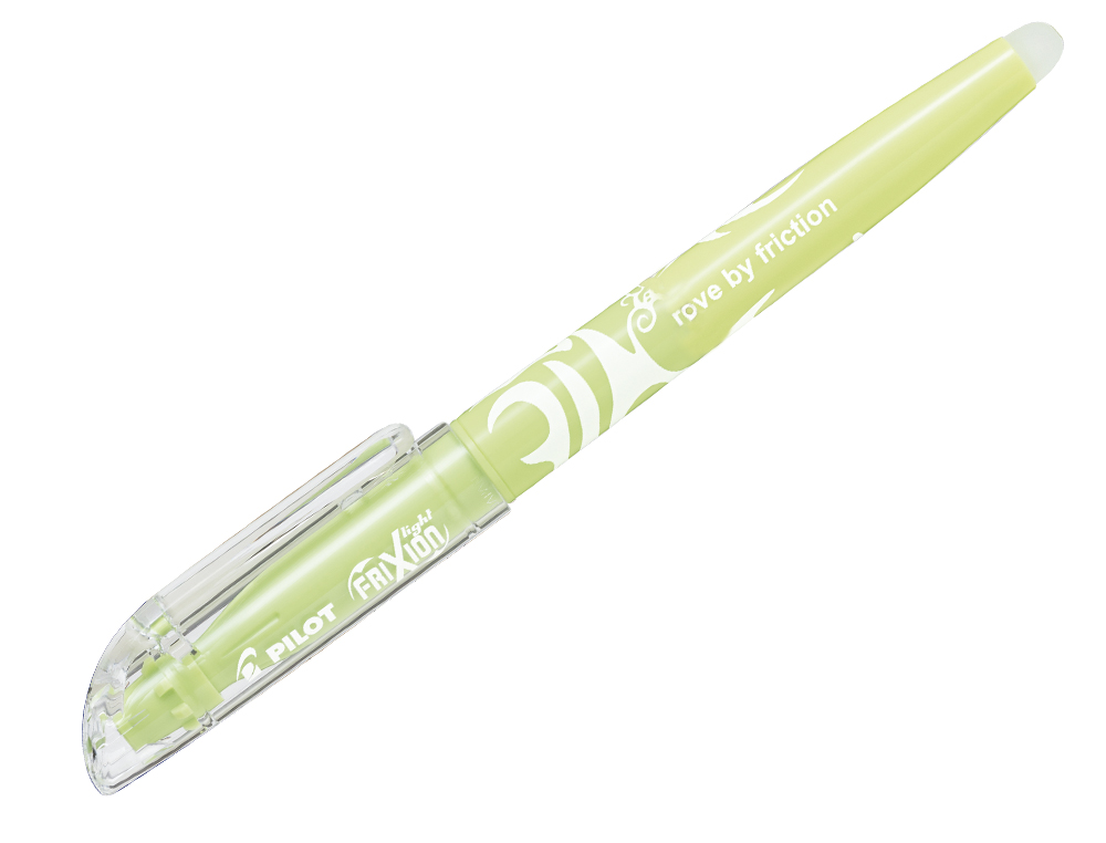 SURLIGNEUR PILOT FRIXION LIGHT NATURAL EFFACABLE POINTE MOYENNE BISEAUTEE COLORIS VERT CLAIR