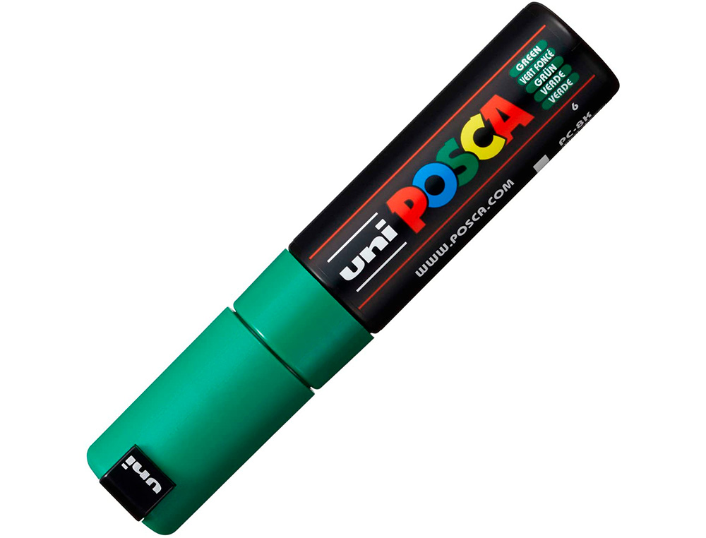 MARQUEUR PEINTURE POSCA PC7M POINTE LARGE CONIQUE ENCRE    INODORE COUVRANTE MISCIBLE    TOUS SUPPORTS COLORIS VERT