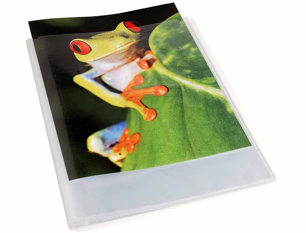 PROTEGE-DOCUMENTS EXACOMPTA KREACOVER CHROMALINE          POLYPROPYLENE SEMI-RIGIDE A4  24X32CM 40 VUES CRISTAL