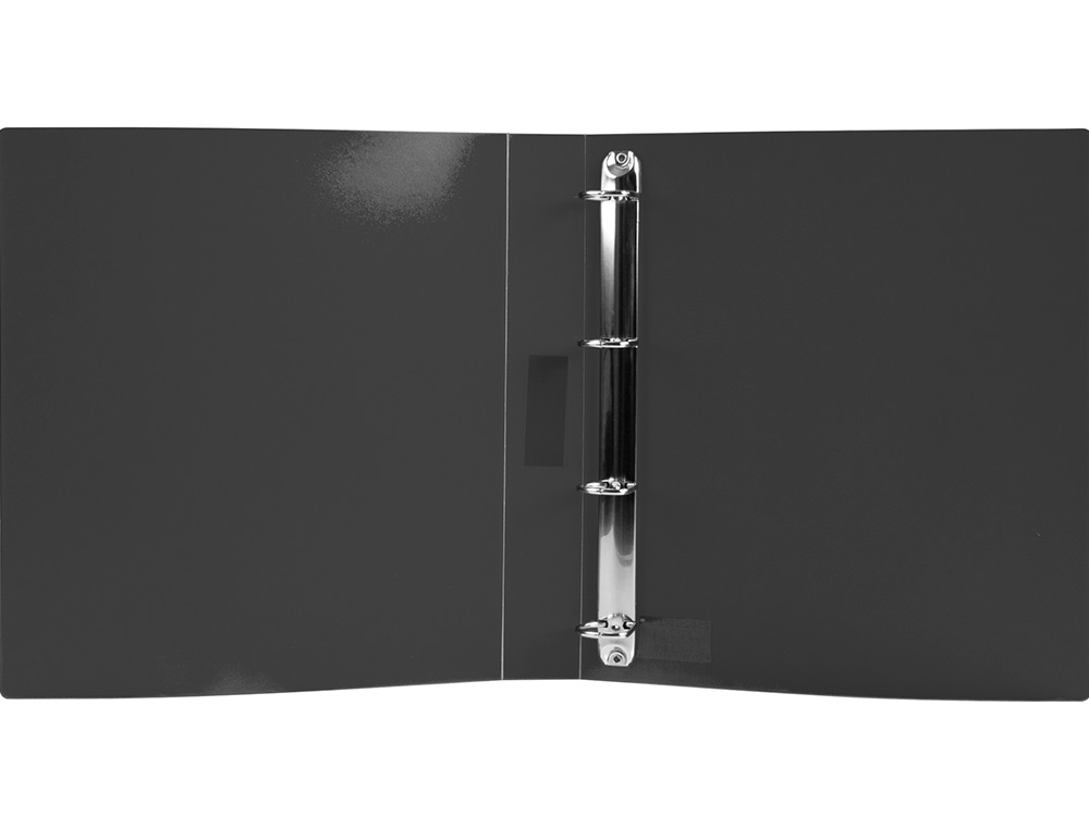 CLASSEUR KANGOUROU LIDERPAPEL 2 ANNEAUX EN D 40MM           POLYPROPYLENE 283X320MM       DOCUMENT A4 COLORIS NOIR