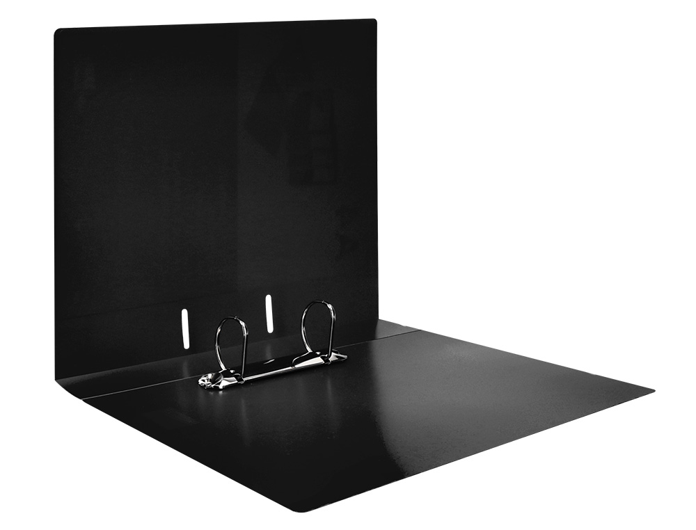 CLASSEUR KANGOUROU LIDERPAPEL 2 ANNEAUX EN D 40MM           POLYPROPYLENE 283X320MM       DOCUMENT A4 COLORIS NOIR
