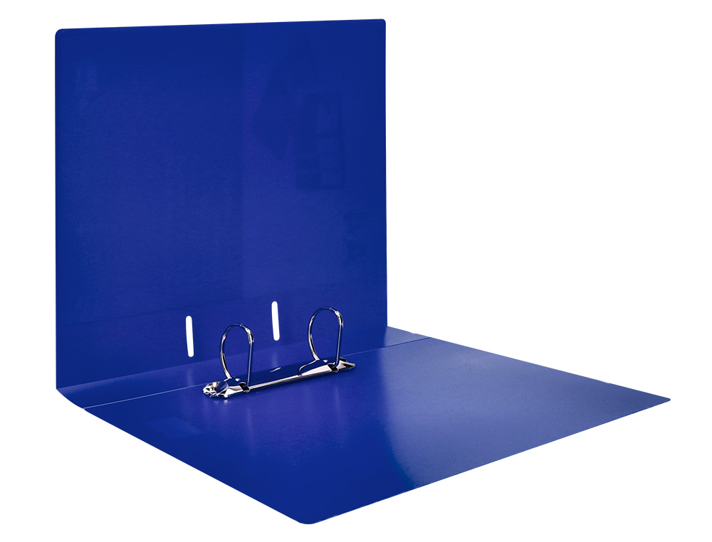 CLASSEUR KANGOUROU LIDERPAPEL 2 ANNEAUX EN D 40MM POLYPROPYLENE 283X320MM DOCUMENT A4 COLORIS BLEU TRANSLUCIDE