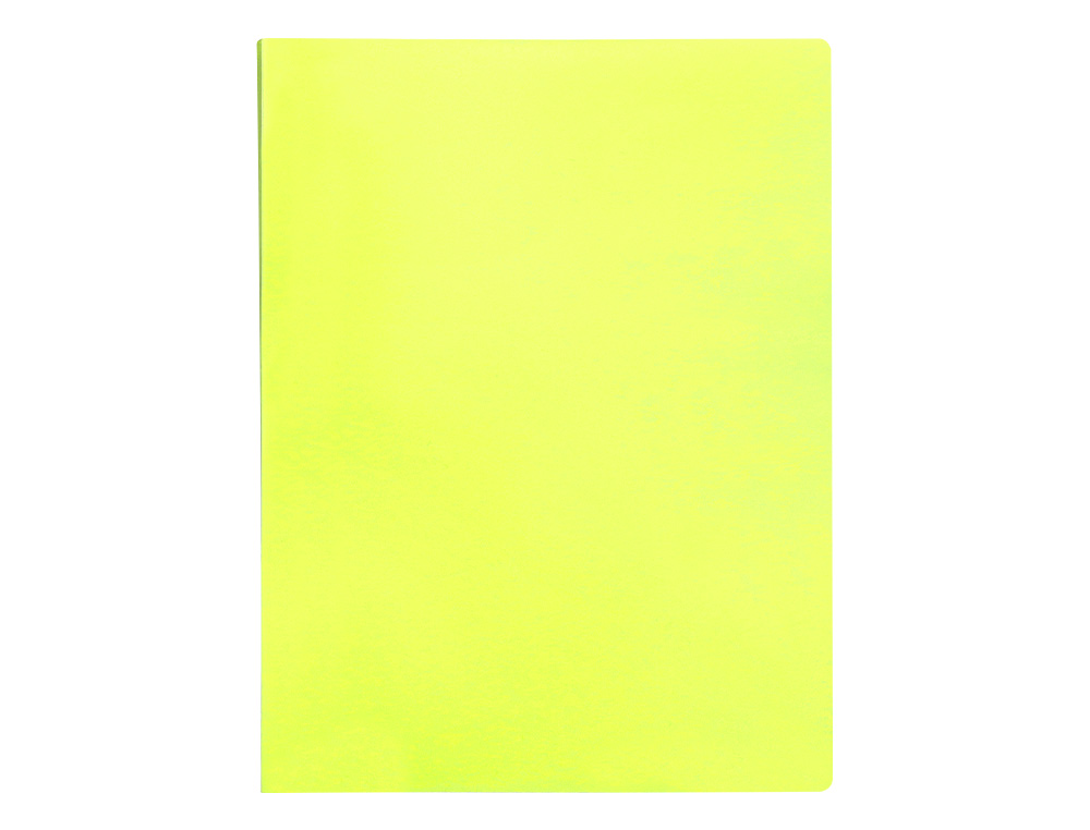 PROTEGE-DOCUMENTS LIDERPAPEL POLYPROPYLENE COUVERTURE      FLEXIBLE 60 POCHETTES FIXES   A4 220X297MM JAUNE FLUO