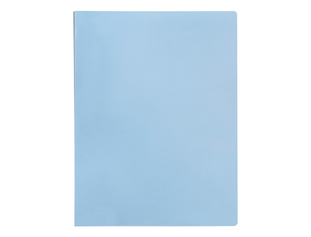 PROTEGE-DOCUMENTS LIDERPAPEL POLYPROPYLENE COUVERTURE      FLEXIBLE 60 POCHETTES FIXES   A4 220X297MM BLEU CIEL OPAQUE