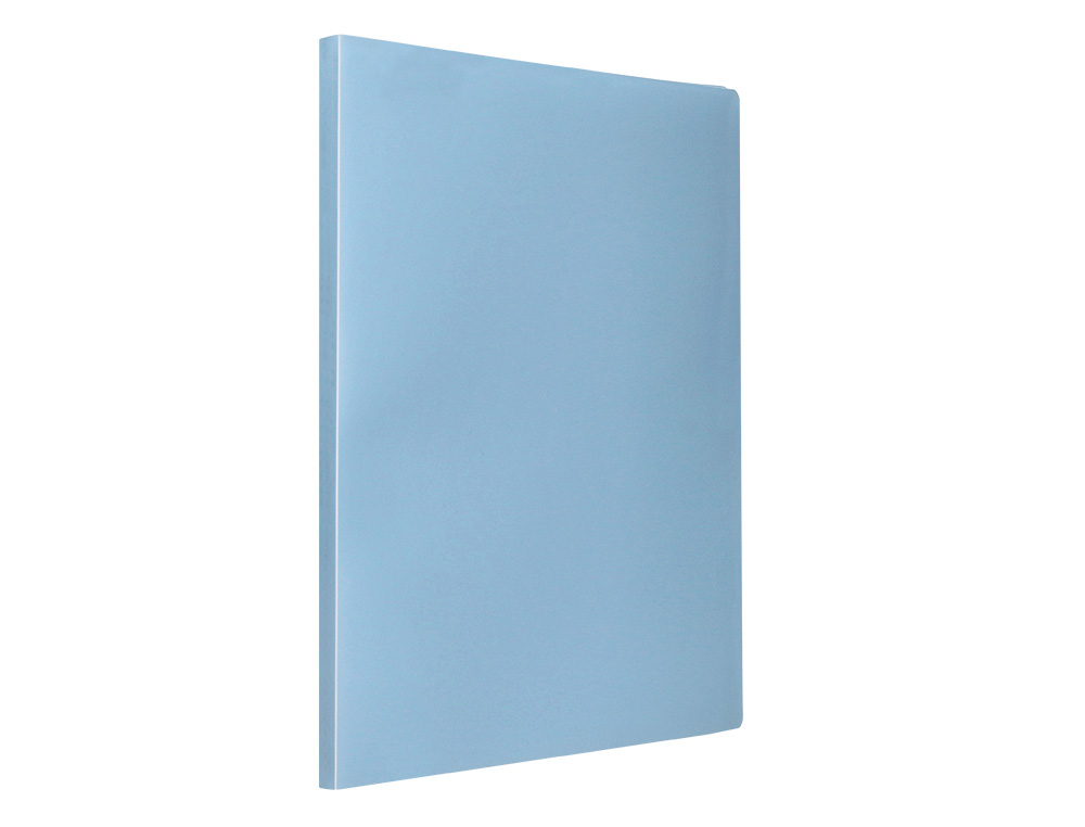 PROTEGE-DOCUMENTS LIDERPAPEL POLYPROPYLENE COUVERTURE      FLEXIBLE 60 POCHETTES FIXES   A4 220X297MM BLEU CIEL OPAQUE
