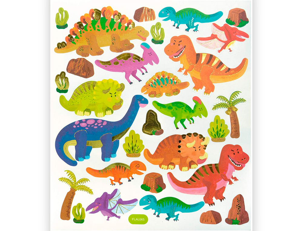 STICKER CHARMING FOLIA ADVENTURE 15X17CM 2 FEUILLES  ASSORTIES 67 PIECES
