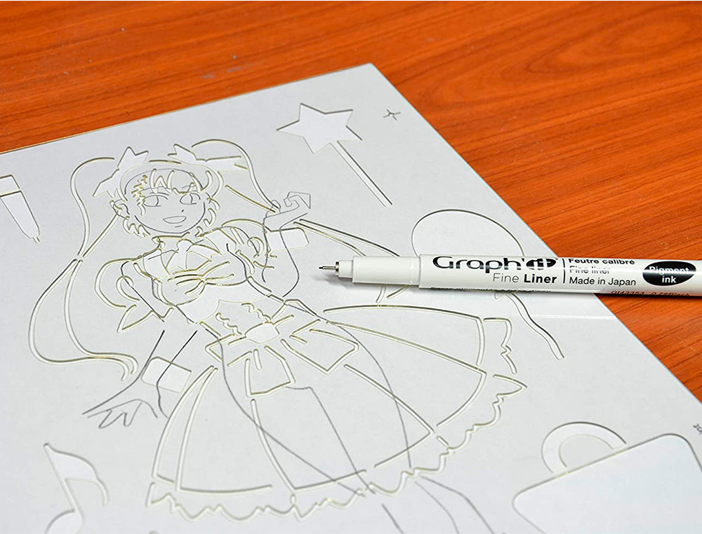 TRACE-MANGA GO MANGA 2 POCHOIRS SILHOUETTE A TRACER TENUE VESTIMENTAIRE ET ACCESSOIRES MODELE FILLE