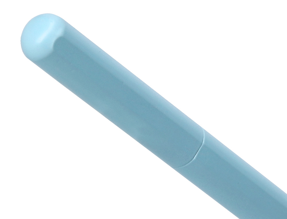ROLLER ET ETUI EN SIMILI CUIR BELIUS SPACE B MONOCHROME SANS AGRAFE ENCRE NOIRE COLORIS BLEU DANS COFFRET CADEAU