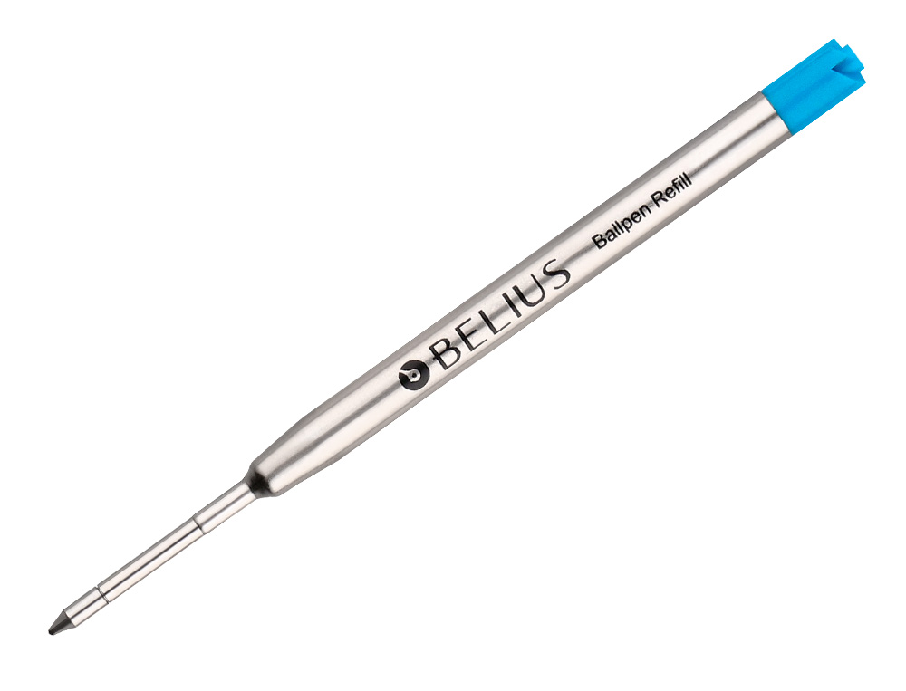 RECHARGE STYLO-BILLE BELIUS ENCRE BLEUE POINTE 0,8MM      BOITE 3 UNITES
