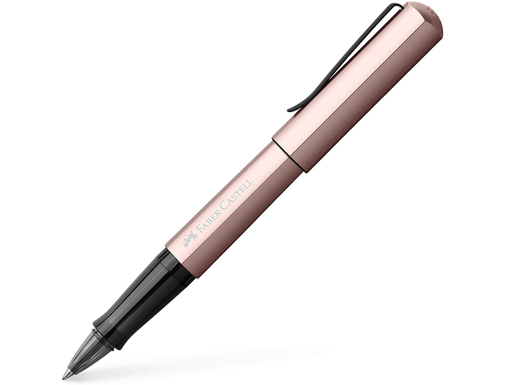 ROLLER FABER CASTELL HEXO POINTE CERAMIQUE ALUMINIUM    ROSE