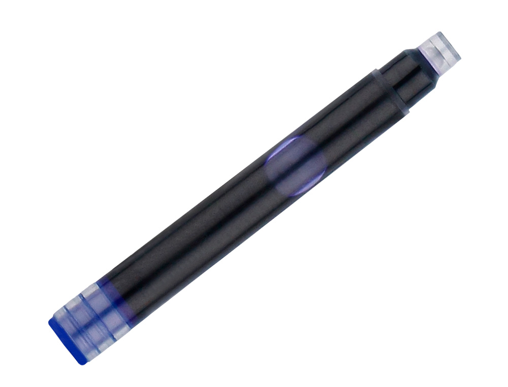 RECHARGE STYLO-PLUME BELIUS ENCRE COLORIS BLEUE BOITE 6   CARTOUCHES