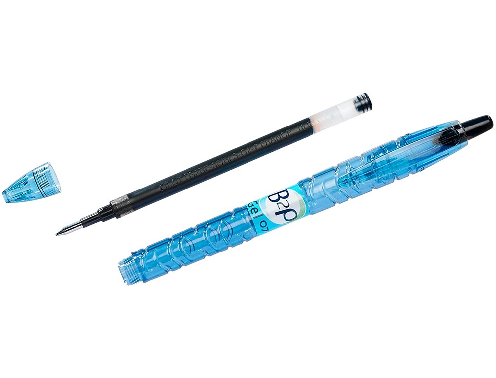 RECHARGE PILOT STYLO-BILLE SUPERGRIP REXGRIP 4 COULEURS  RFJS GPM BILLE B2P POINTE     0.7 NOIR
