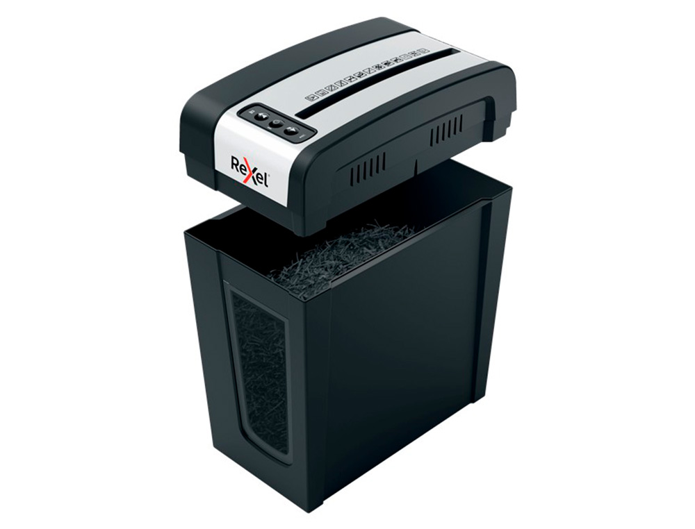 DESTRUCTEUR REXEL SECURE MC4-S L P5  COUPE PARTICULES  2X12MM DETRUIT4F INSERTION    MANUELLE 14L 230X380X384MM