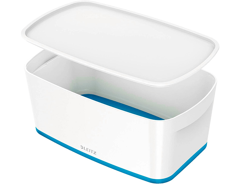 BAC RANGEMENT LEITZ MYBOX FORMAT A5 5L 318X128X3191MM   BLANC BLEU