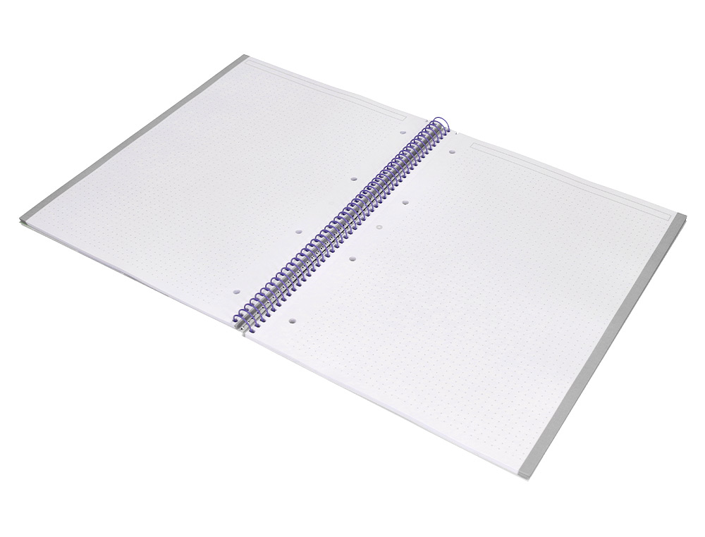 CAHIER SPIRALE ANTARTIK A4 80P 90G COUVERTURE CARTONEE   REGLURE DOT 4 TROUS COLORIS   ROSE PASTEL