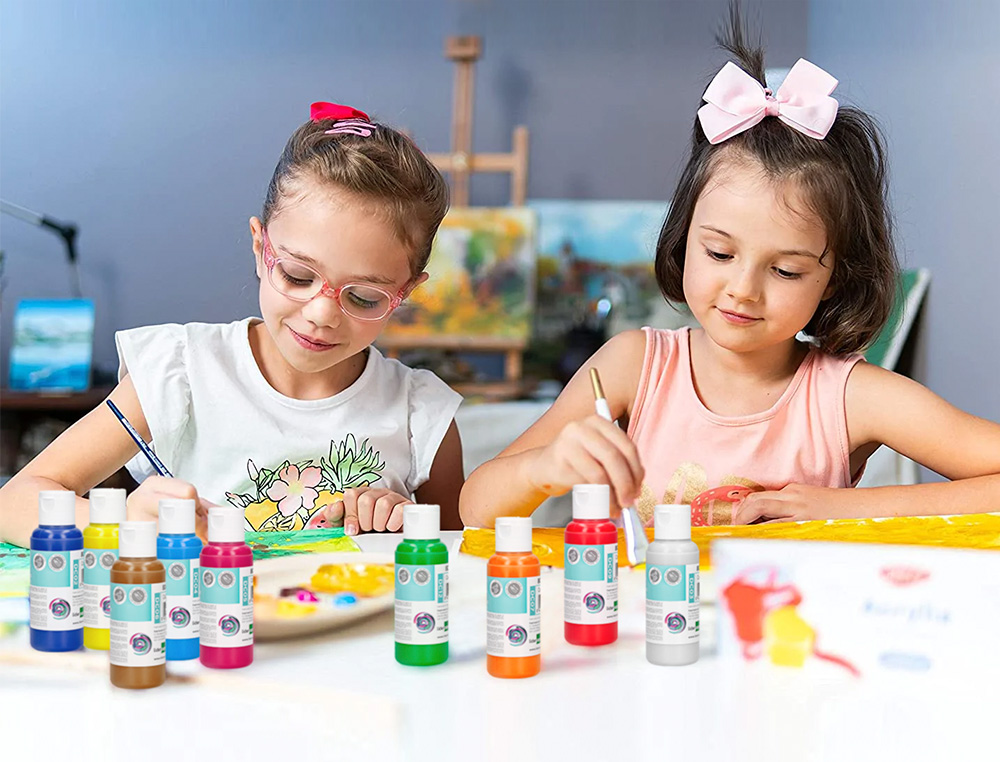 PEINTURE ACRYLIQUE LIDERPAPEL COLORIS VERT BOUTEILLE 80ML